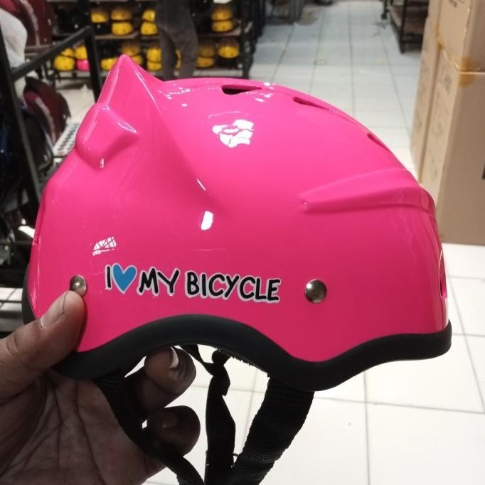 Helm Sepeda Anak Murah Solid Cowo Cewe Ghm Usia 3 Sampai 12Tahun Sni Kualitas Premium