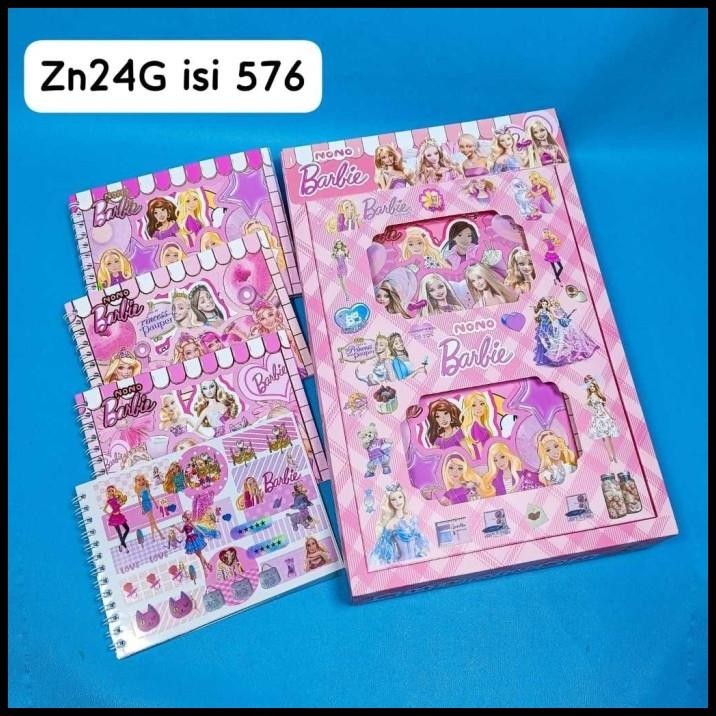 

BEST DEAL STICKER BUKU SPIRAL BOOK KARAKTER BARBIE CUTE 4IN1 AESTHETIC
