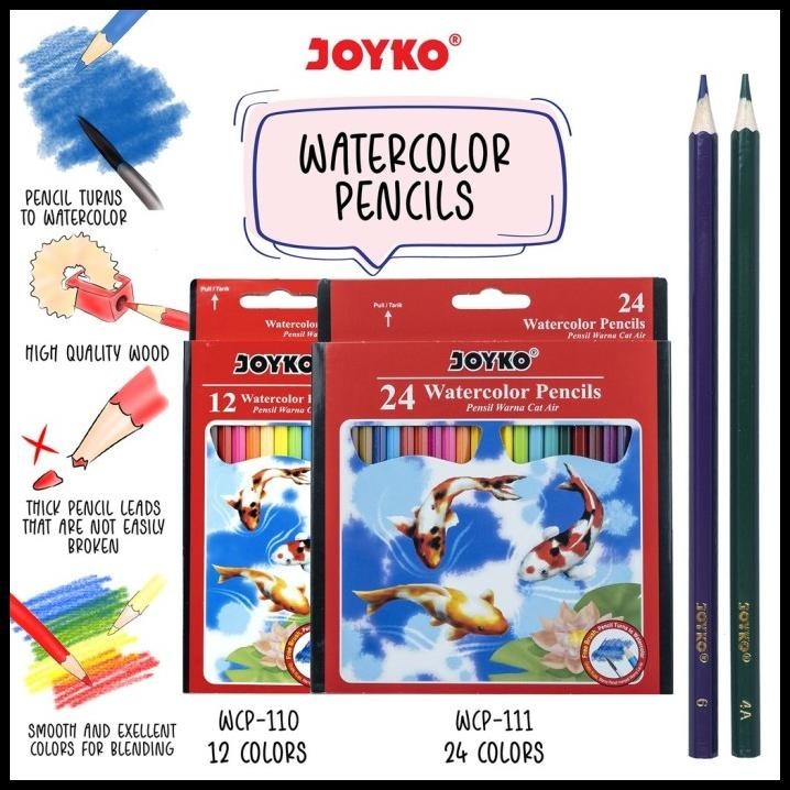 

TERMURAH COLOR PENCIL / PENSIL WARNA JOYKO CP-S12 / 12 WARNA !!!!