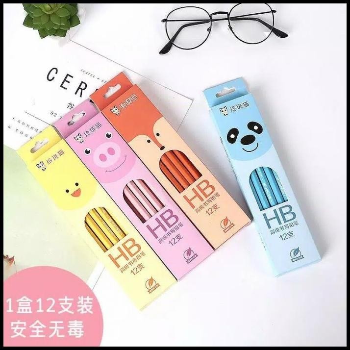 

HOT DEAL PENSIL TULIS HB ANIMAL 1 SET ISI 12 PCS PENSIL HB SEKOLAH !