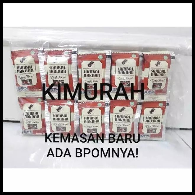 

TERMURAH PROMO DISKON 50 SACHET SAMBAL BAWANG NAKNAN PEDAS E NAK TE NAN