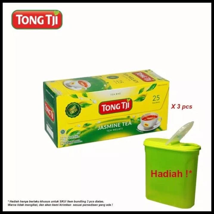 

TERBARU PAKET TEH TONG TJI JASMINE TEA / TEH MELATI TONGTJI (3X25PCS+BONUS) !!!!!