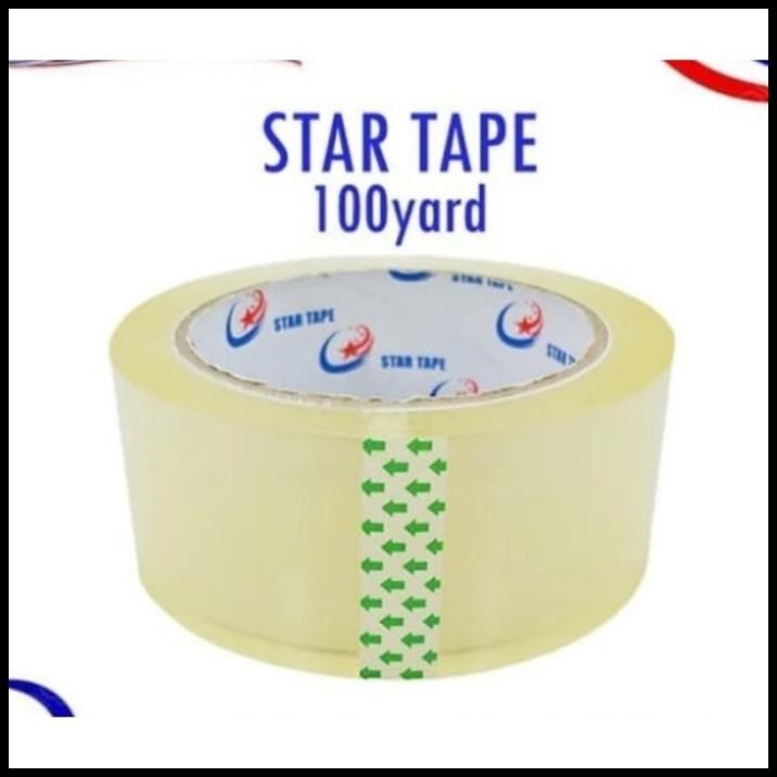 

TERMURAH STAR TAPE LAKBAN BENING 45MM*100 YARD SOLATIP LAKBAN BENING !!!!