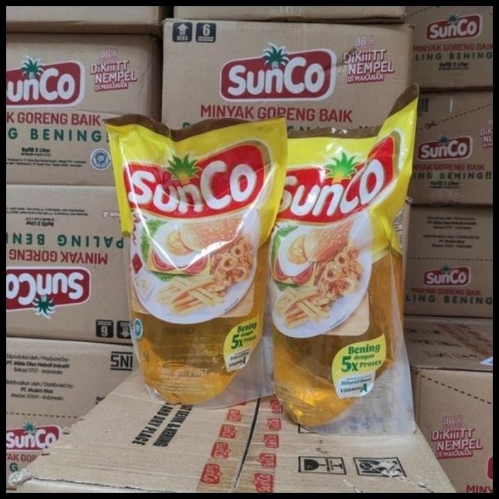 

TERMURAH MINYAK GORENG SUNCO 2 LITER KEMASAN REFILL KUALITAS TERBAIK !