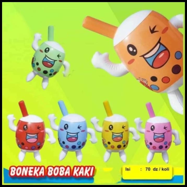 HOT DEAL MAINAN BONEKA TIUP BOBA TERMURAH BALON BONEKA KAKI BOBA LUCU 