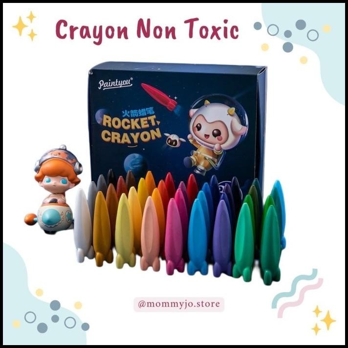 

HOT DEAL CRAYON NON TOXIC BENTUK ROCKET/ALAT MEWARNAI ANAK !!!!