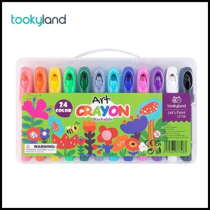 

TERBARU TOOKYLAND WASHABLE CRAYON 24 COLORS !!!!!!!