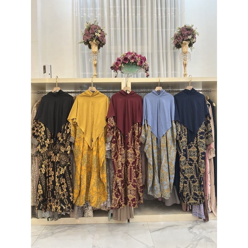 Gamis set Bergo Kaftan Sultan
