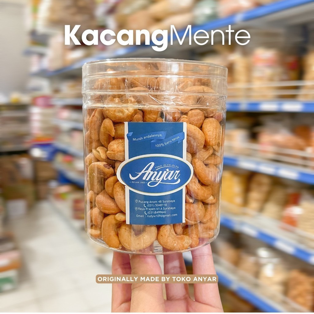 

Kacang Mente Original Gurih BEST SELLER Toples ±370gr