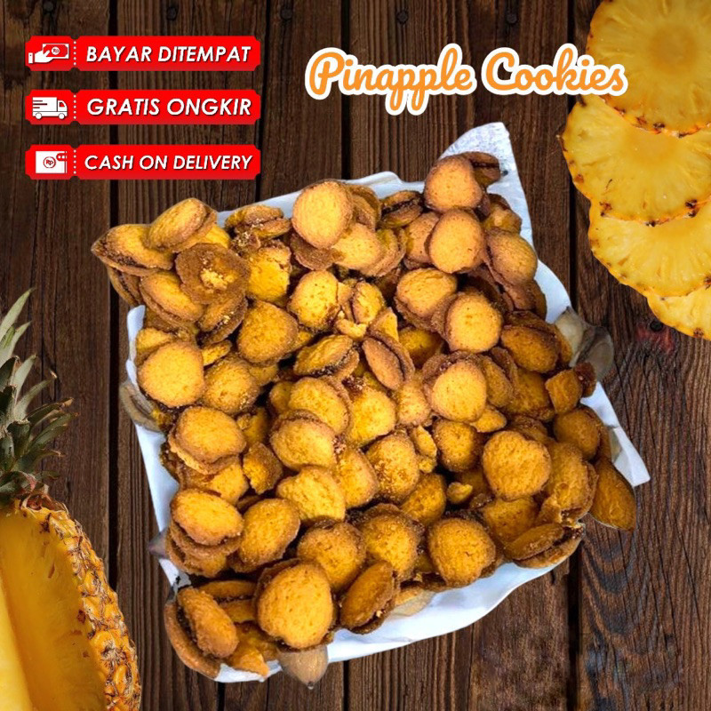 

PINAPPLE COOKIES/KUE KERING NANAS BENTUK HATI @250gr