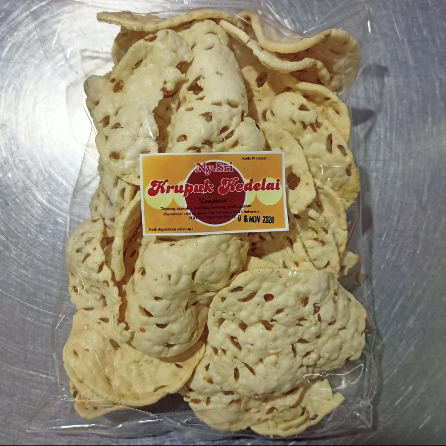 

Kerupuk Kedelai cap Ny.Sri