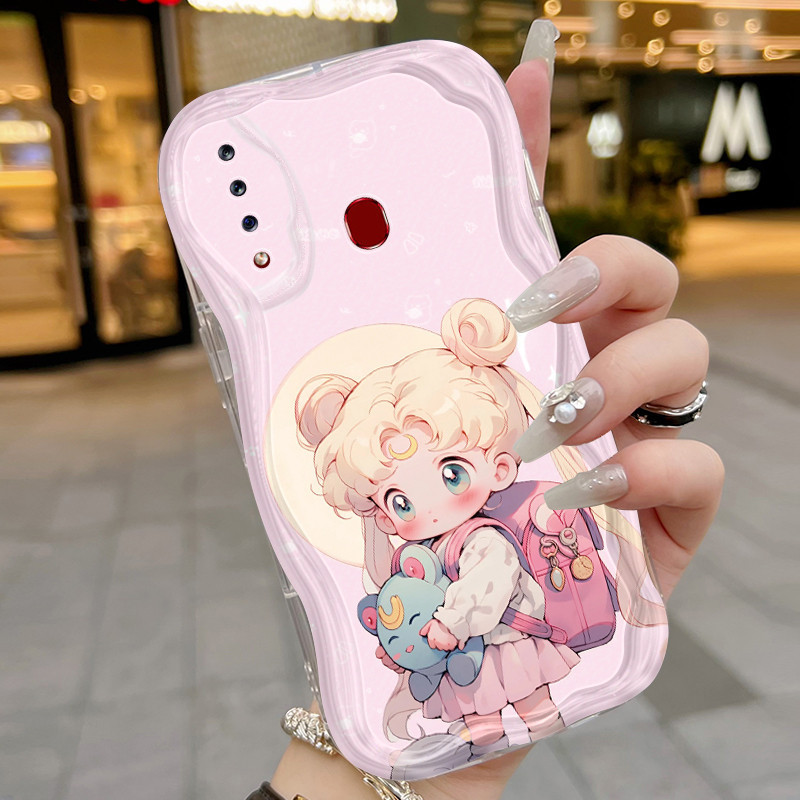 Casing Hp Samsung Galaxy A20s Case casing tas promosi gadis pola HP ponsel trendi baru Kesing lunak 