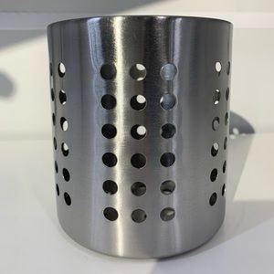 Tempat Sendok Garpu Stainless Steel Wadah Sutil Rak Peralatan Makan