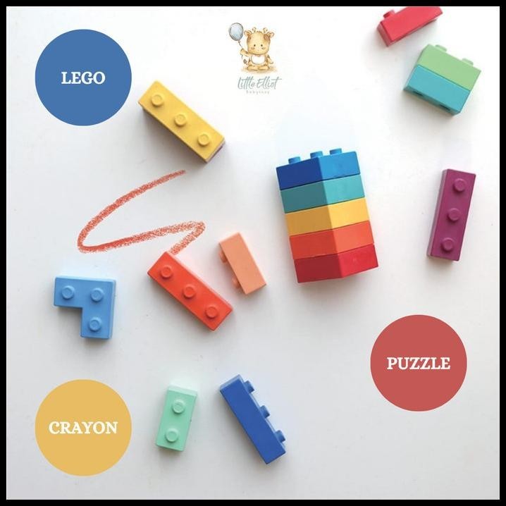 

BEST DEAL GOOBER - MADE IN KOREA - CRAYON LEGO ALAT GAMBAR ANAK IMPORT !!!!!!!