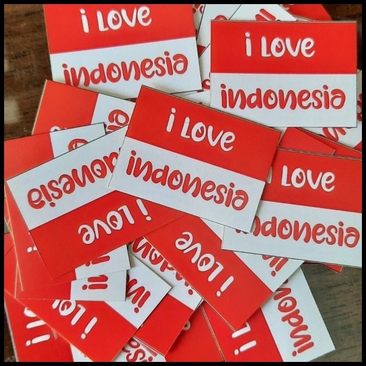 

BEST DEAL TEMPELAN STIKER STICKER PIPI BENDERA MERAH PUTIH 3.5 2.5 CM !