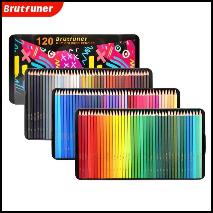 

GRATIS ONGKIR BRUTFUNER 120 COLORS PROFESSIONAL OIL COLOR SQUARE PENCILS SET TINBOX !!!!!