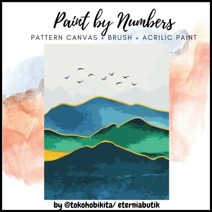 

TERBARU PAINTING BY NUMBER CANVAS 50 X 40 CM CAT AKRILIK - SUNRISE !!