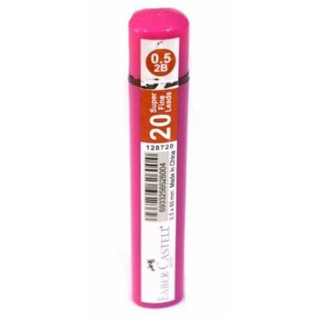 

Faber Castell - Superfine Lead 0.5 Mm 2B Pink Tube