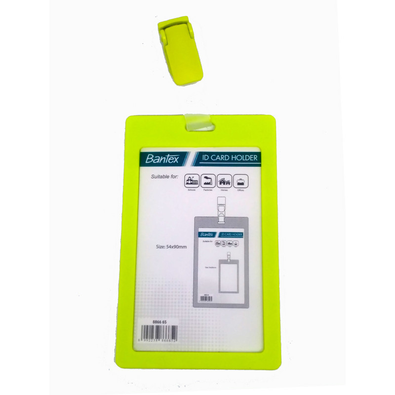 

Bantex Id Card Potrait + Clip Warna Lime 8866 65