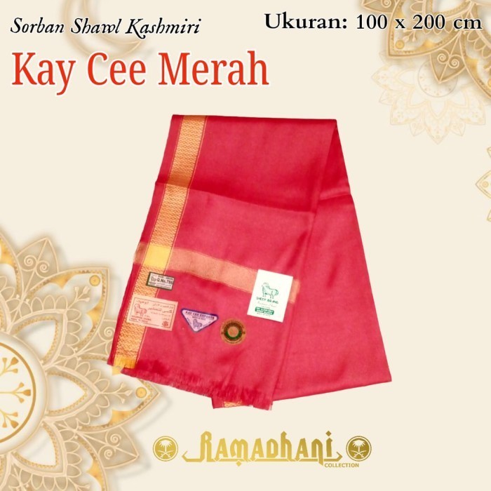 monggo] Sorban Merah Kashmiri Shawl Kay Cee