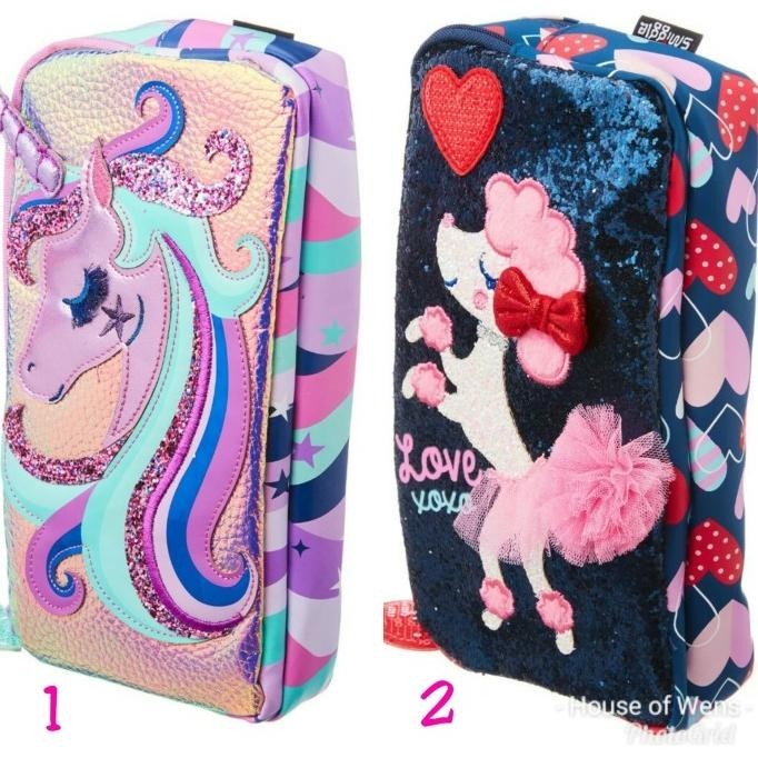 

Best Seller Smiggle Fave Character Two Pocket Pencil Case - Tempat Pensil Unicorn Limited Edition