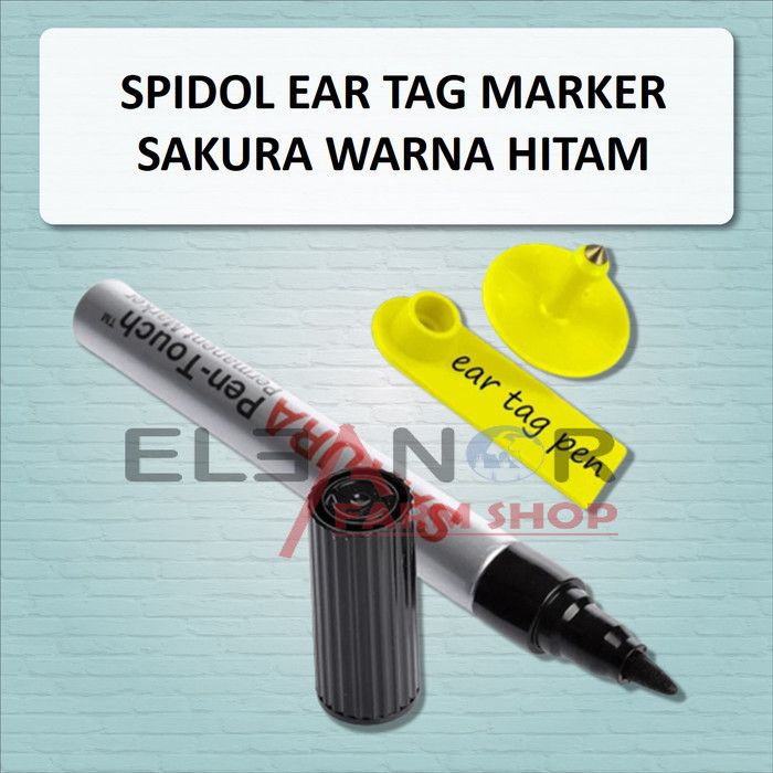 

Andma Spidol Ear Tag Marker Eartag Nec Tag Pen Sakura Permanen Warna Hitam