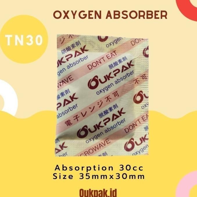 

OUKPAK - Oxygen Absorber 30cc 3pack Pengawet Makanan Oksigen