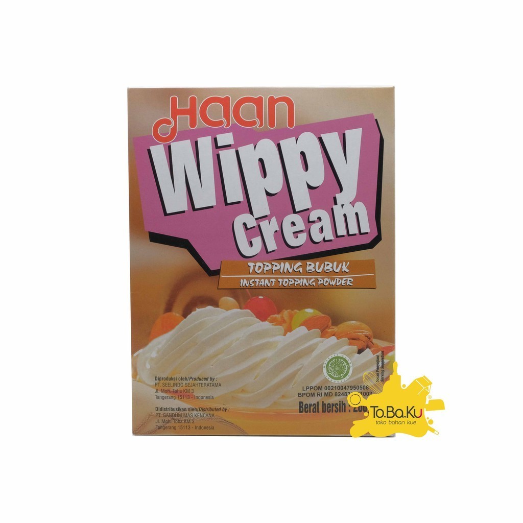 

Haan Wippy Cream Instant Powder 200gr