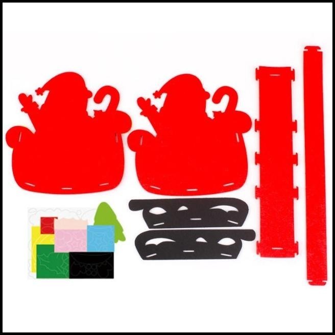 

HOT DEAL [KT] DIY TAS FLANEL CHRISTMAS NATAL BERKARAKTER PRAKARYA ART & CRAFT !!!!!!!