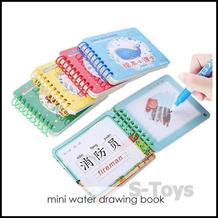 

BEST DEAL MINI WATER DRAWING BOOK MAINAN NAKA WATER DODOLE KECIL BUKU SPIRAL !!!