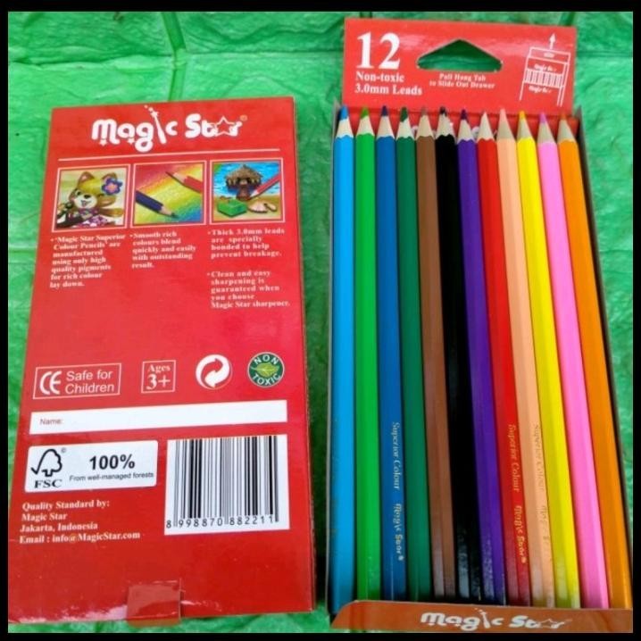 

TERBARU PENSIL WARNA PANJANG 12 COLOR WARNA TERANG UNTUK MEWARNAI GROSIR