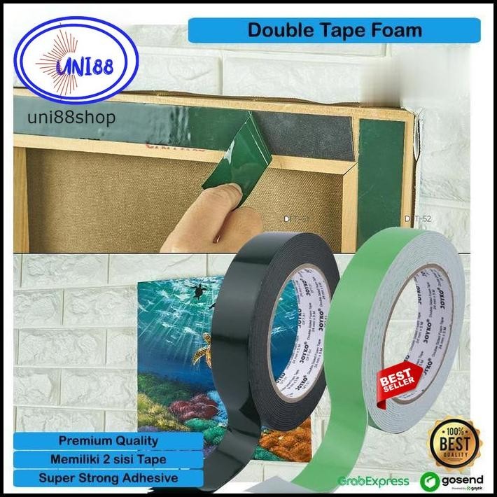

HOT DEAL DOUBLE TAPE FOAM DOBLE TIP BUSA SUPER KUAT TEP SIDED DUA SISI PEREKAT !!!!!!!