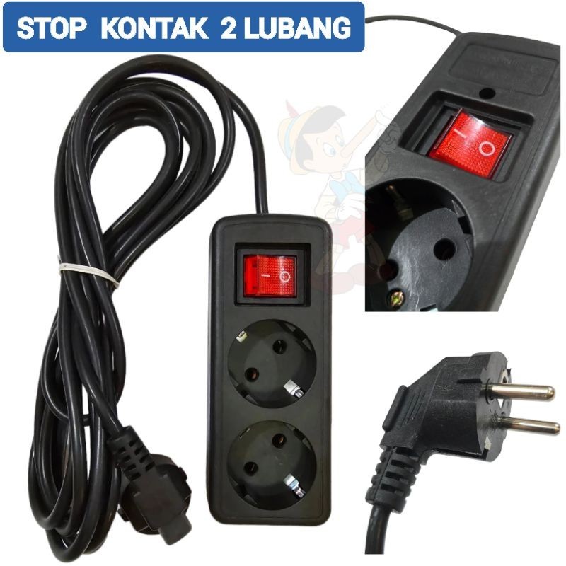 STOP KONTAK 2 LUBANG