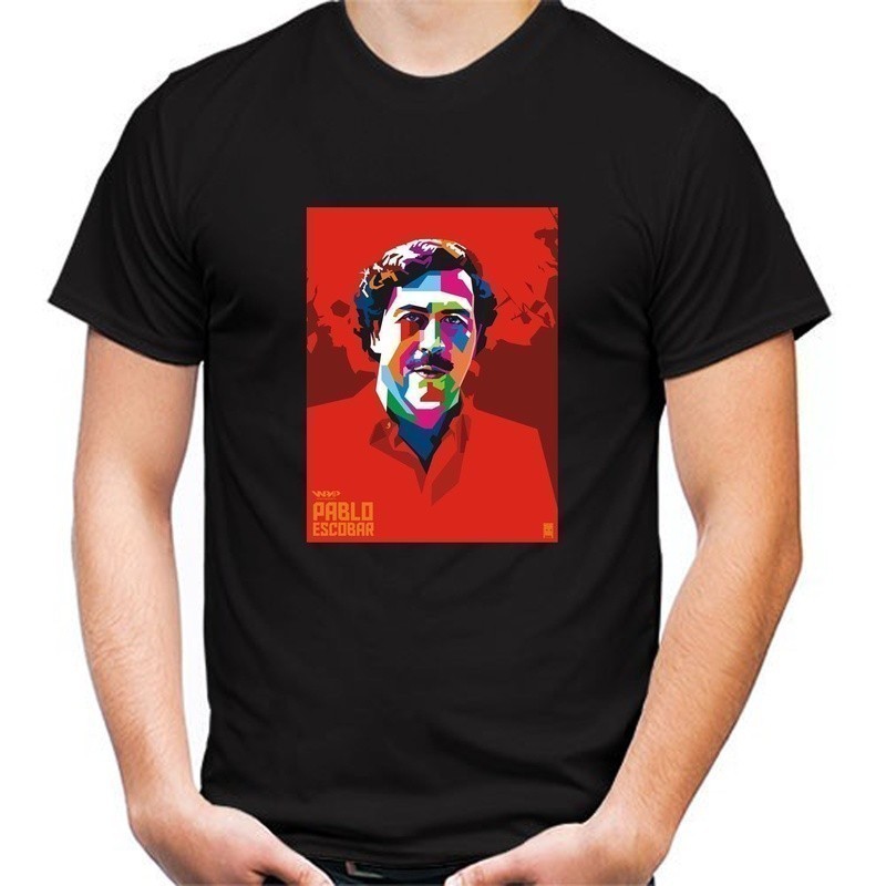 Kaos T Shirt Pria Pablo Escobar Narco