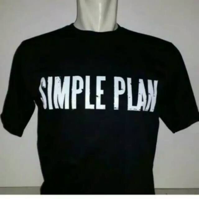 Kaos T Shirt Pria Simple Plan