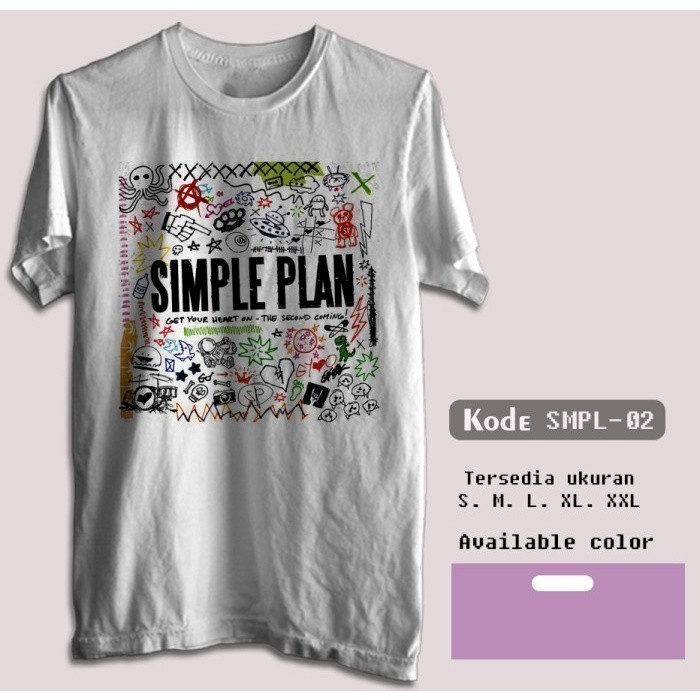 Kaos T Shirt Pria Simple Plan