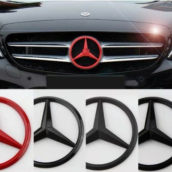 21Cm Cover Front Logo Depan Emblem Mercedes Benz Mercy Bintang Grill