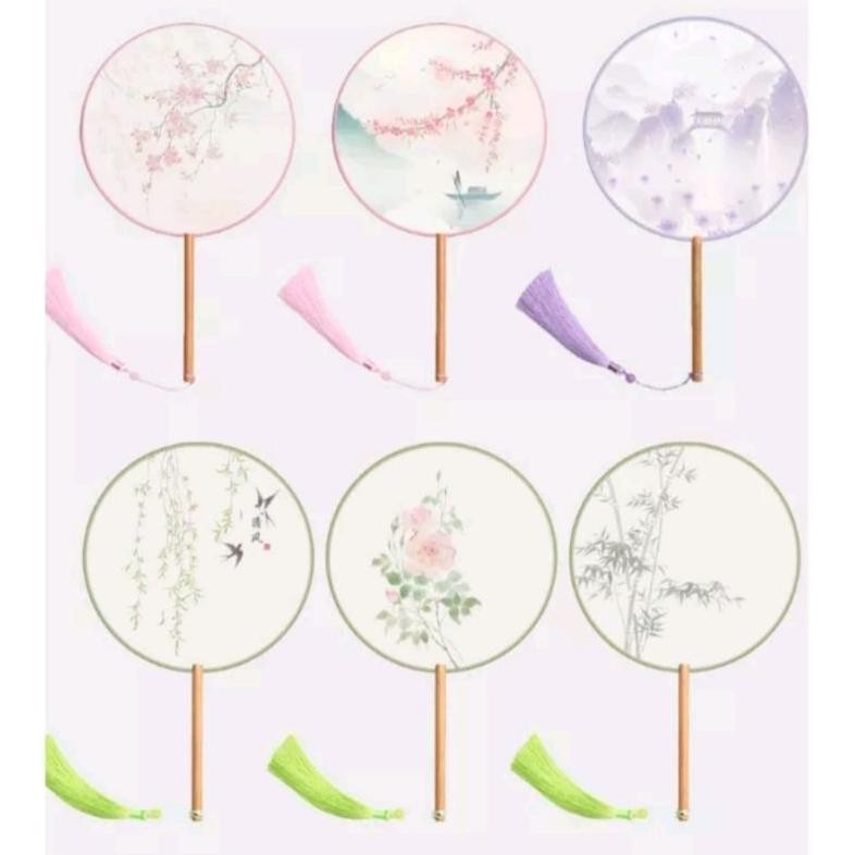 CR - Kipas Angin Kayu Kipas Angin Cina Kipas Bulat TERLARIS