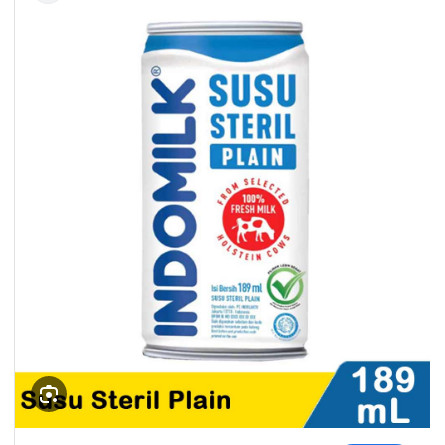 

Indomilk Susu Steril Plain Kaleng Original