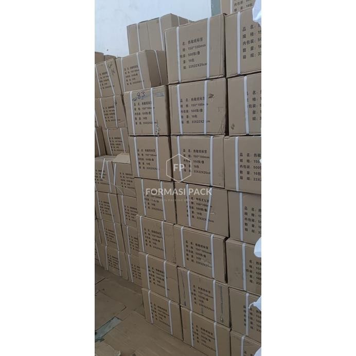 

Ow42 Label Barcode Direct Thermal 100 X 150 mm 100x150 4x6" isi 500pcs ukuran A6 Premium
