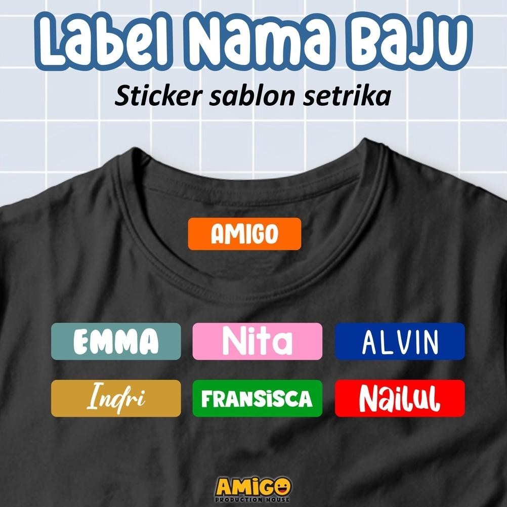 

Galuhferdian552 Stiker Baju Setrika Label Nama Baju Stiker Kain Name Tag Laundry Custom Bahan Dtf Siap Pakai Murah