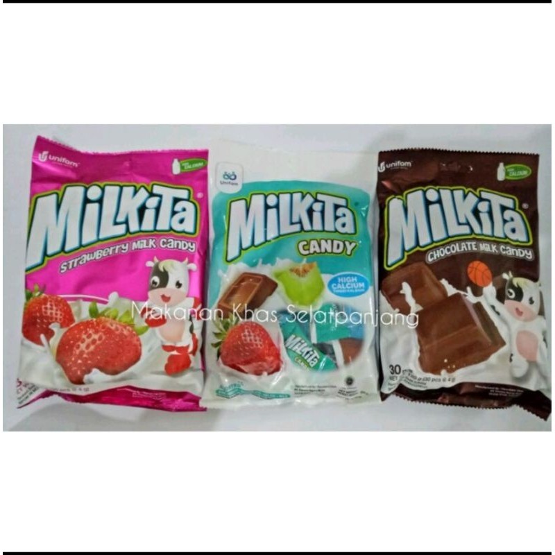 

Milkita Chocolate Milk Candy, Milkita Candy & Strawberry Milk Candy