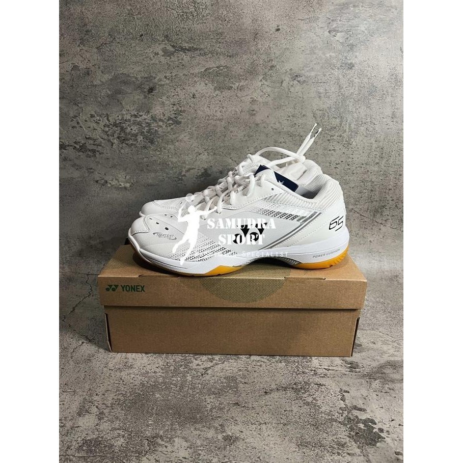 Sepatu Badminton Yonex Power Cushion 65 Z Men / Shb 65 Z3 Mex *White Premium Berkualitas