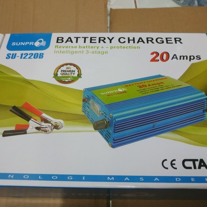 Charger Aki Mobil Cas Aki Mobil Smart Fast Charger 20A