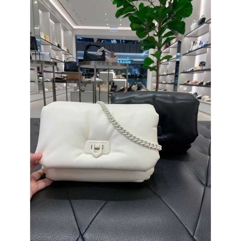 #2-80151356 Paffuto Handle - Jast[p] CK ORIGINAL COUNTER CHAIN BAG TAS PILLOW METALLIC ACCENT STORE 