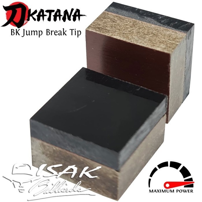 KATANA BK BREAK JUMP TIP - HARD PHENOLIC CUE TIPS BILLIARD STICK JB