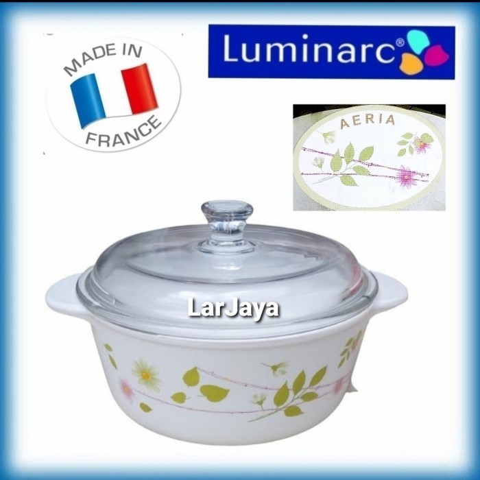 Luminarc Vitroline Panci Keramik 1 Liter + Tutup Kaca