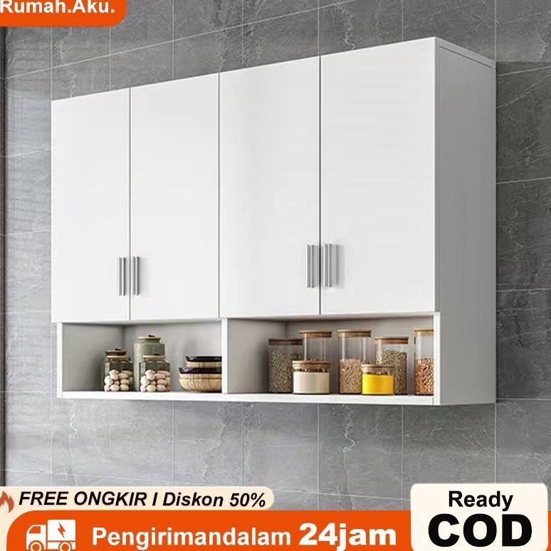 RA Kitchen Set Rak Dinding 4 Pintu/Lemari gantung/Lemari dapur/Lemari Kabinet/Rak Dapur
