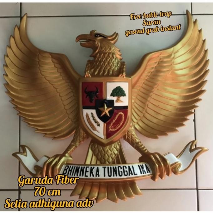 

lambang burung garuda fiber 70 cm KAS76