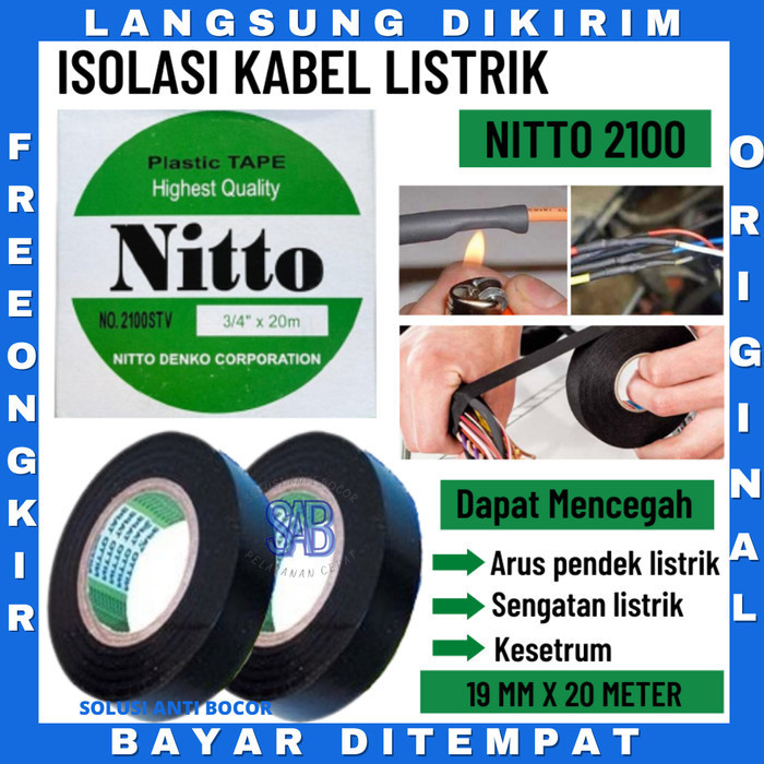 

Isolasi Kabel Listrik Nitto 2100 Premium Denko Corporation Standar PLN